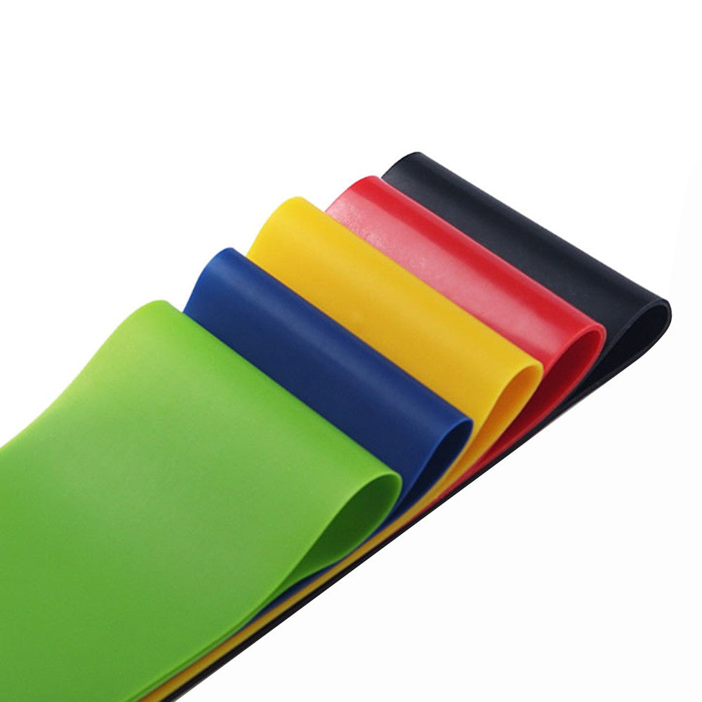 5Pcs Resistance Bands Latex Elastic Exercise Bands Stretch Bands for Physical Therapy, Recovery, Yoga