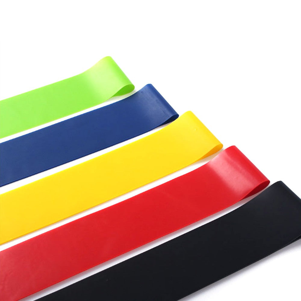 5Pcs Resistance Bands Latex Elastic Exercise Bands Stretch Bands for Physical Therapy, Recovery, Yoga