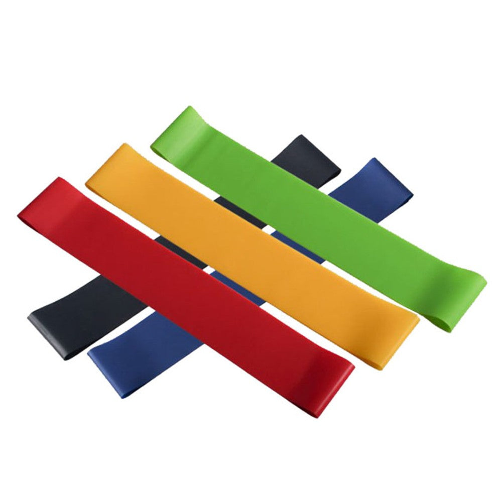 5Pcs Resistance Bands Latex Elastic Exercise Bands Stretch Bands for Physical Therapy, Recovery, Yoga