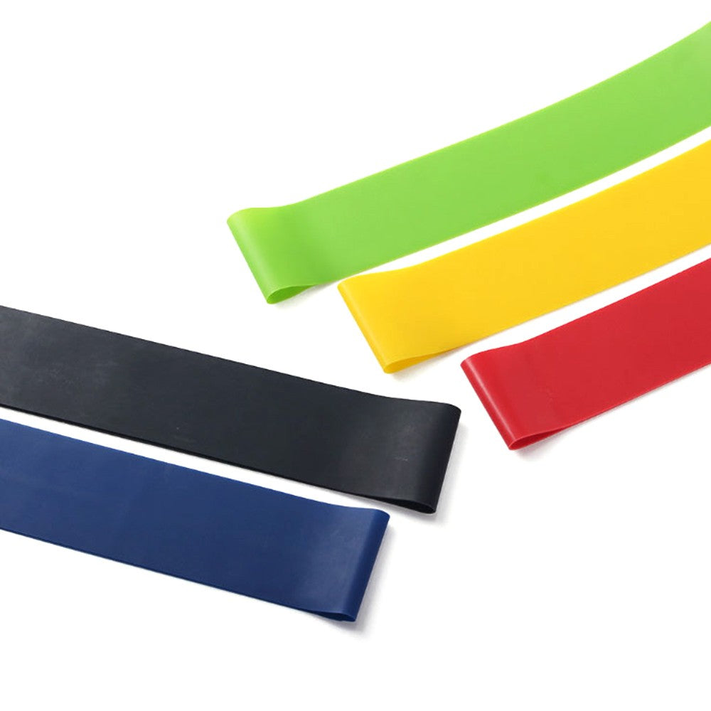 5Pcs Resistance Bands Latex Elastic Exercise Bands Stretch Bands for Physical Therapy, Recovery, Yoga