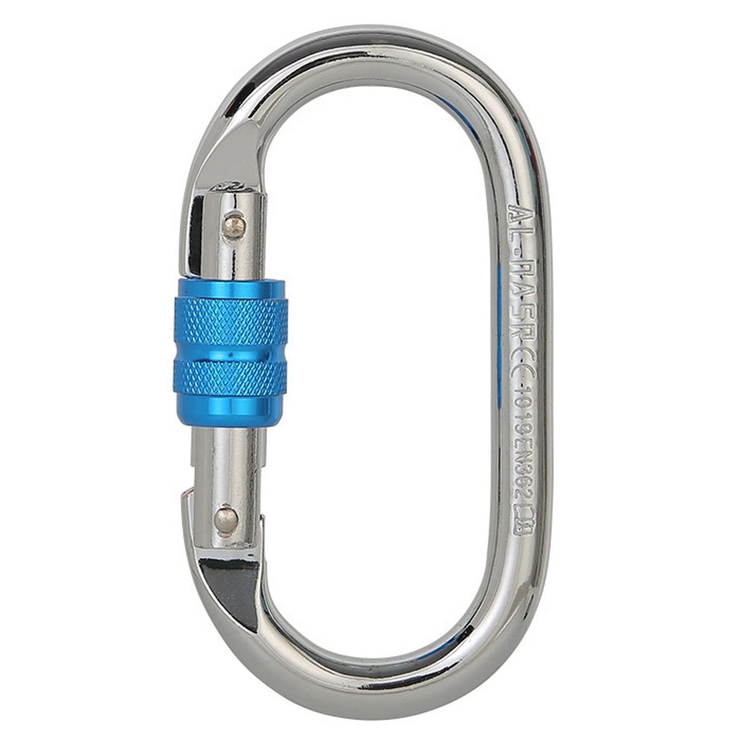 Screwgate Locking Carabiner 25KN (5620 lbs) Heavy Duty Large Locking Carabiner Clip for Climbing Mountaineer Hammock Camping Outdoor Equipment - Silver