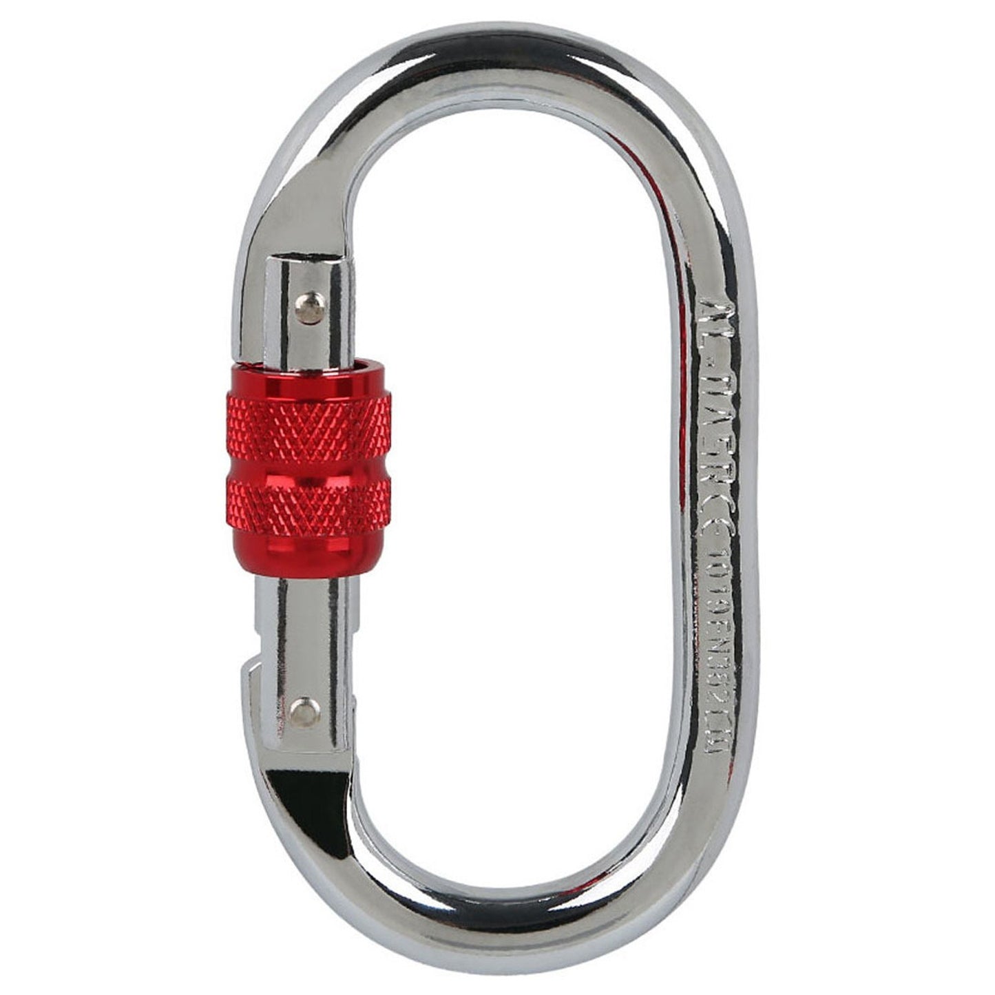 Screwgate Locking Carabiner 25KN (5620 lbs) Heavy Duty Large Locking Carabiner Clip for Climbing Mountaineer Hammock Camping Outdoor Equipment - Red