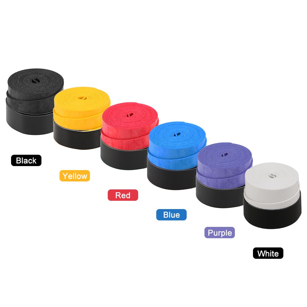 Tennis Racket Grip Tape Anti Slip Super Absorbent Tennis Overgrip Badminton Overgrip Pickleball Replacement Grip - 60Pcs / Purple