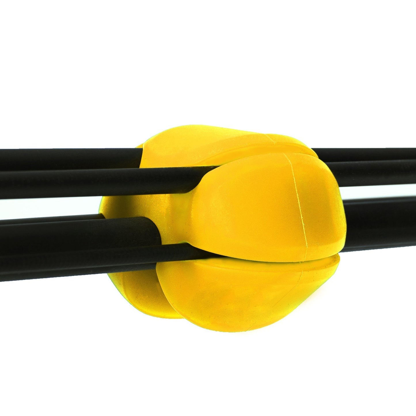 Rubber Fishing Rod Wrap Fishing Rod Holder Clip Fishing Pole Storage Organizer - Yellow