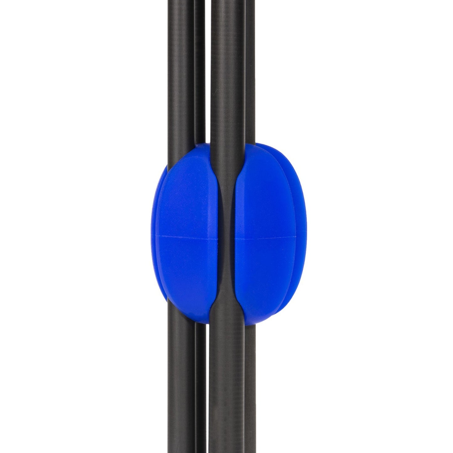 Rubber Fishing Rod Wrap Fishing Rod Holder Clip Fishing Pole Storage Organizer - Blue