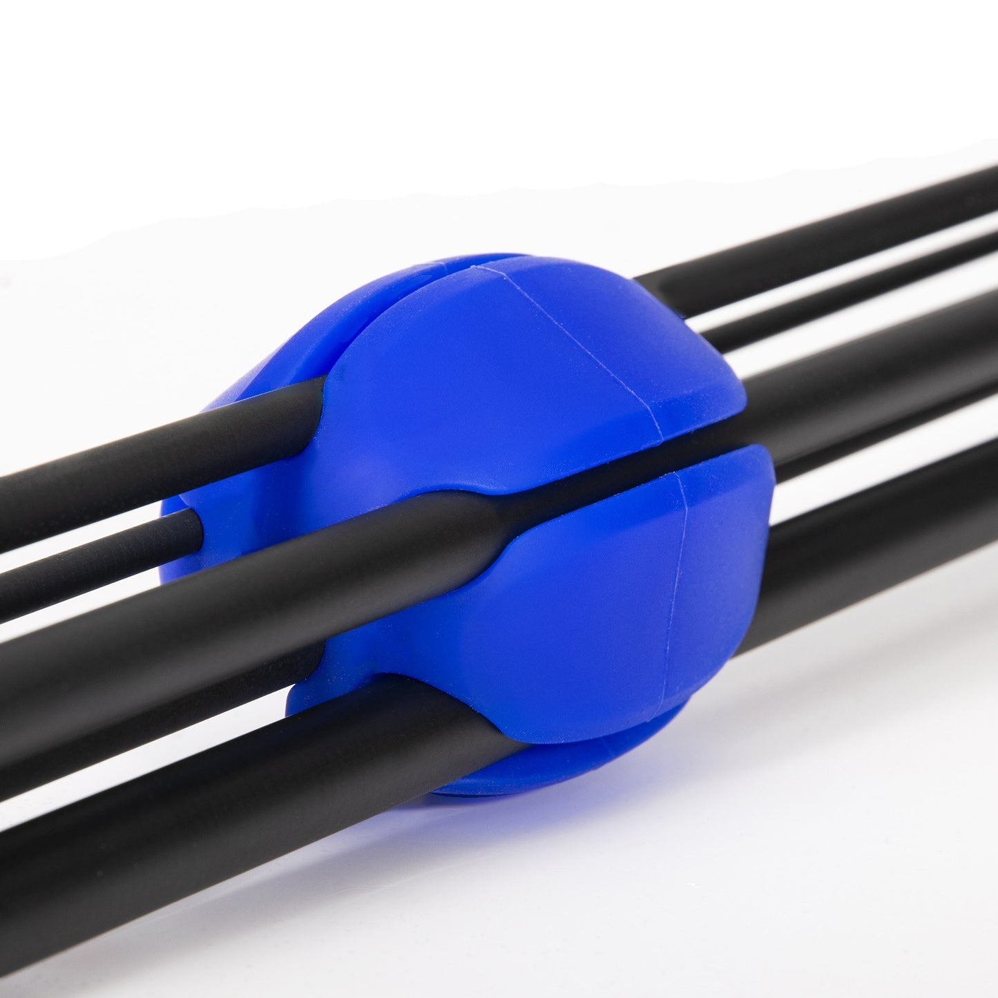 Rubber Fishing Rod Wrap Fishing Rod Holder Clip Fishing Pole Storage Organizer - Blue