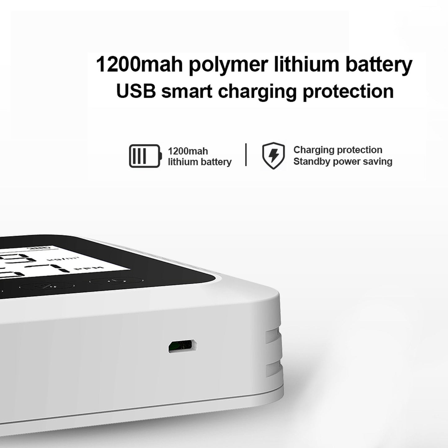 X7 Air Quality Monitor Wall-mounted Indoor HCHO CO2 Detector Air Analyzer Sound Alarm for Home Office