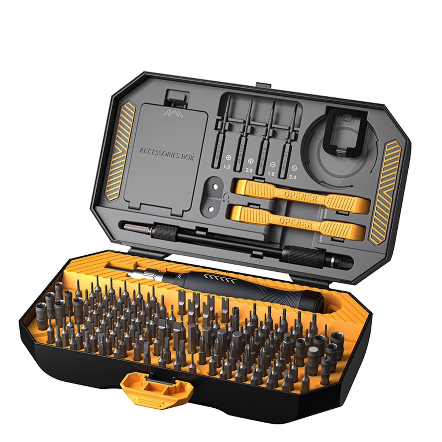 Jakemy JM-8183 145-in-1 Screwdriver Bit Combination Set Manual Multi-purpose Tool with Slotted / Torx Bits Tweezers