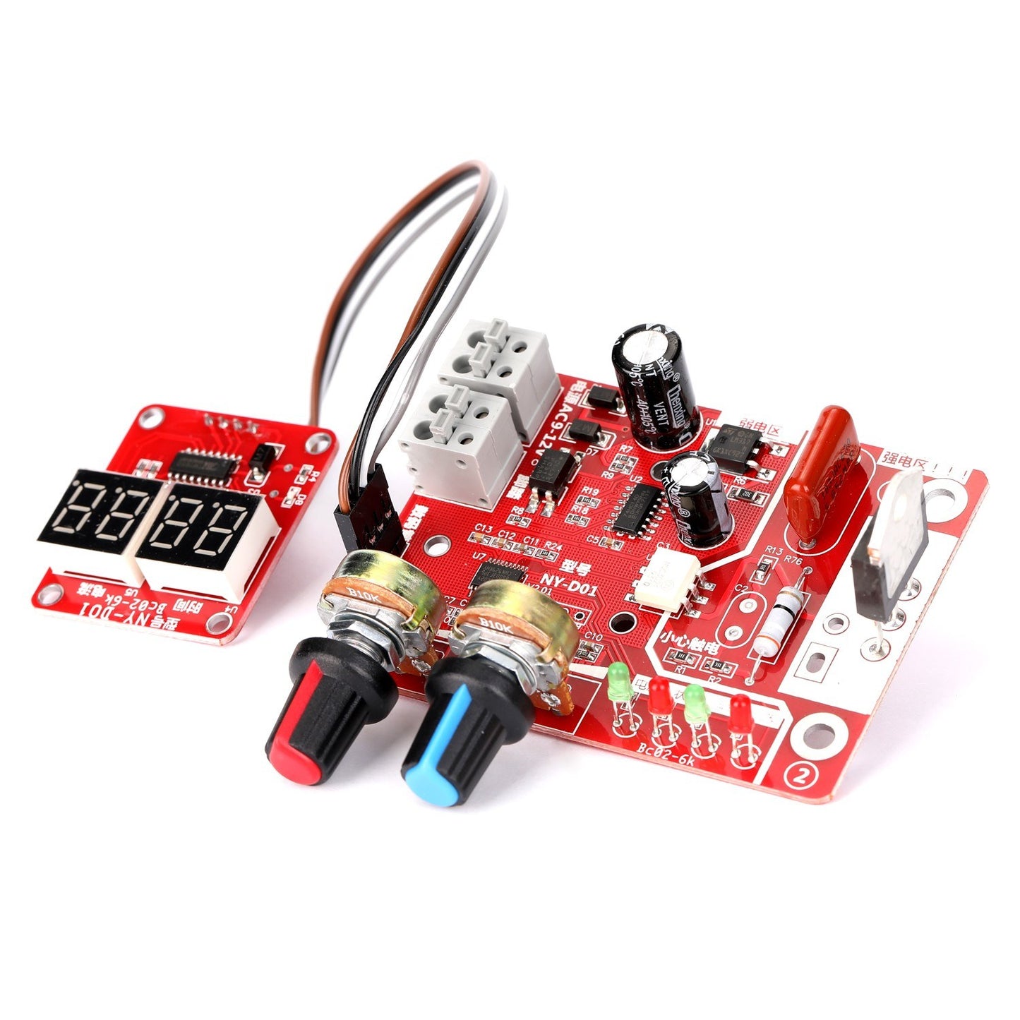 Spot Welding Machine 40A Digital Display Spot Welder DIY Time and Current Controller Control Panel Board