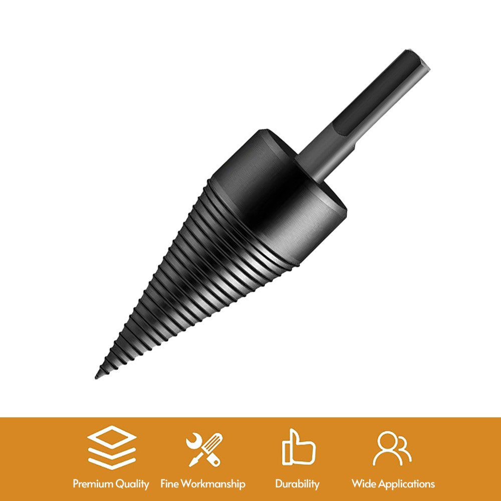 3Pcs Replaceable Shank Square Round Hex 42mm Sharp Head Firewood Drill Bit for Electric Drill