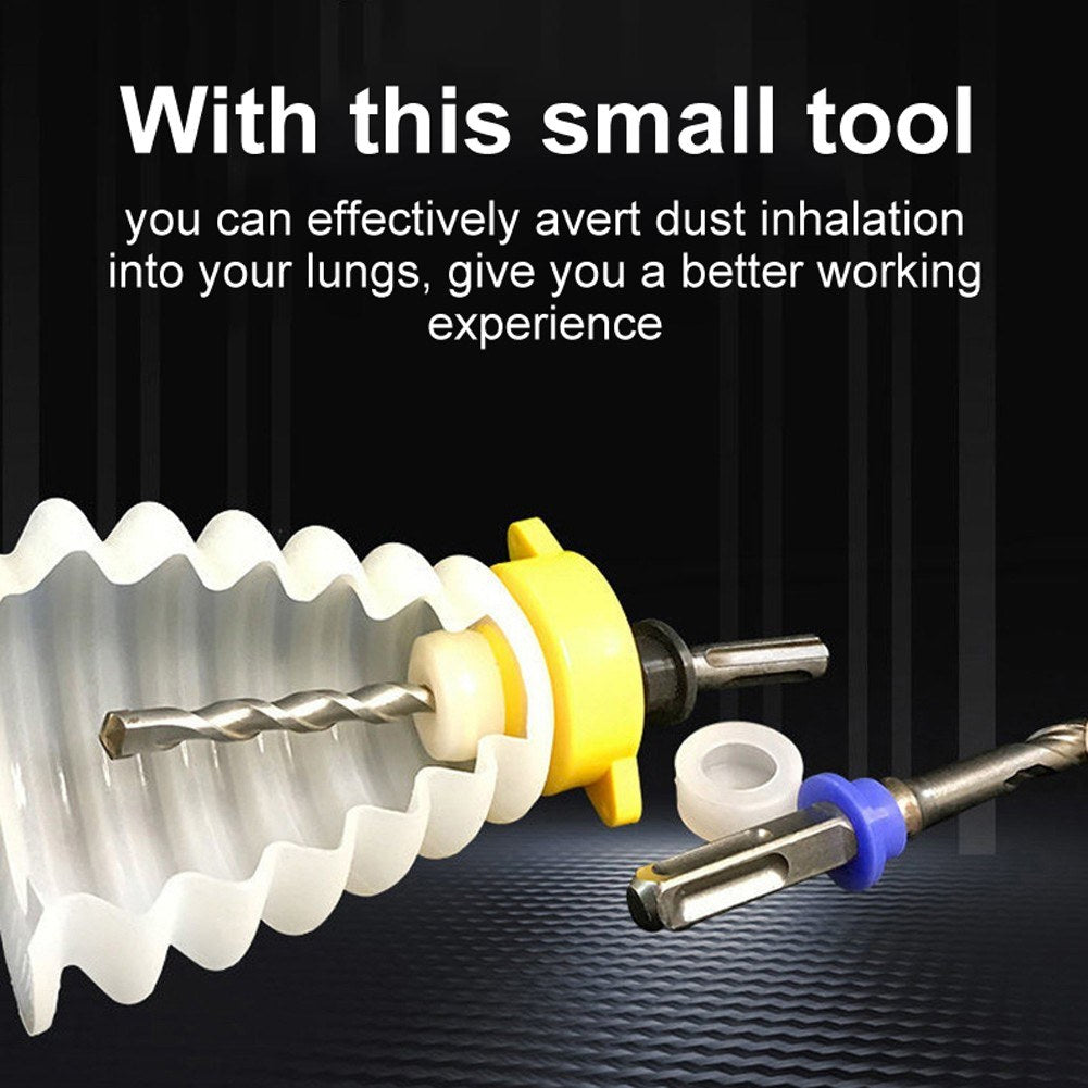 Silicone Scalable Drill Dust Cover Impact Drill Dust Collector Electric Hammer Drill Ash Collecting Bowl