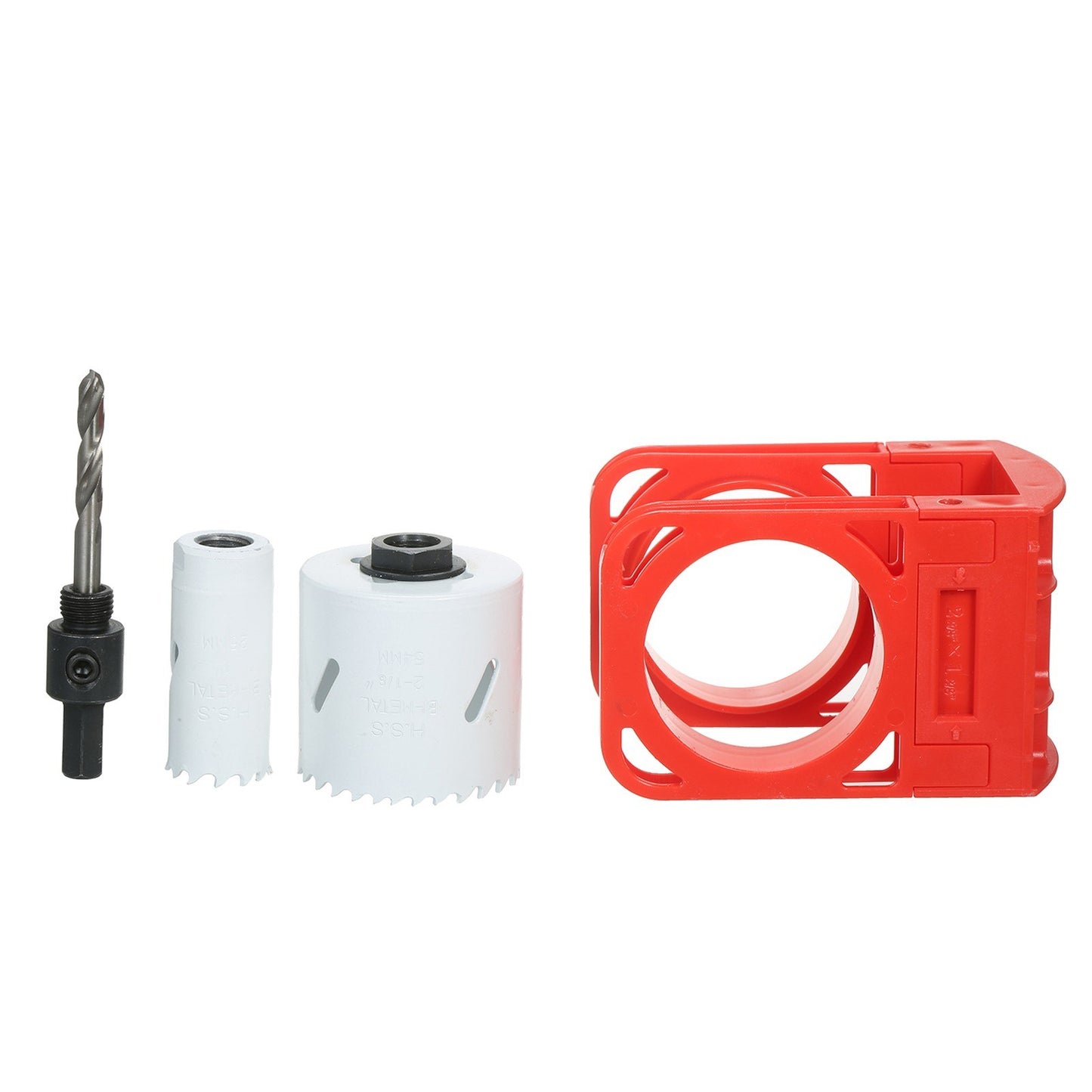 Corrosion Resistant Durable Lock Installation Kit with Guide Template for Wood Doors
