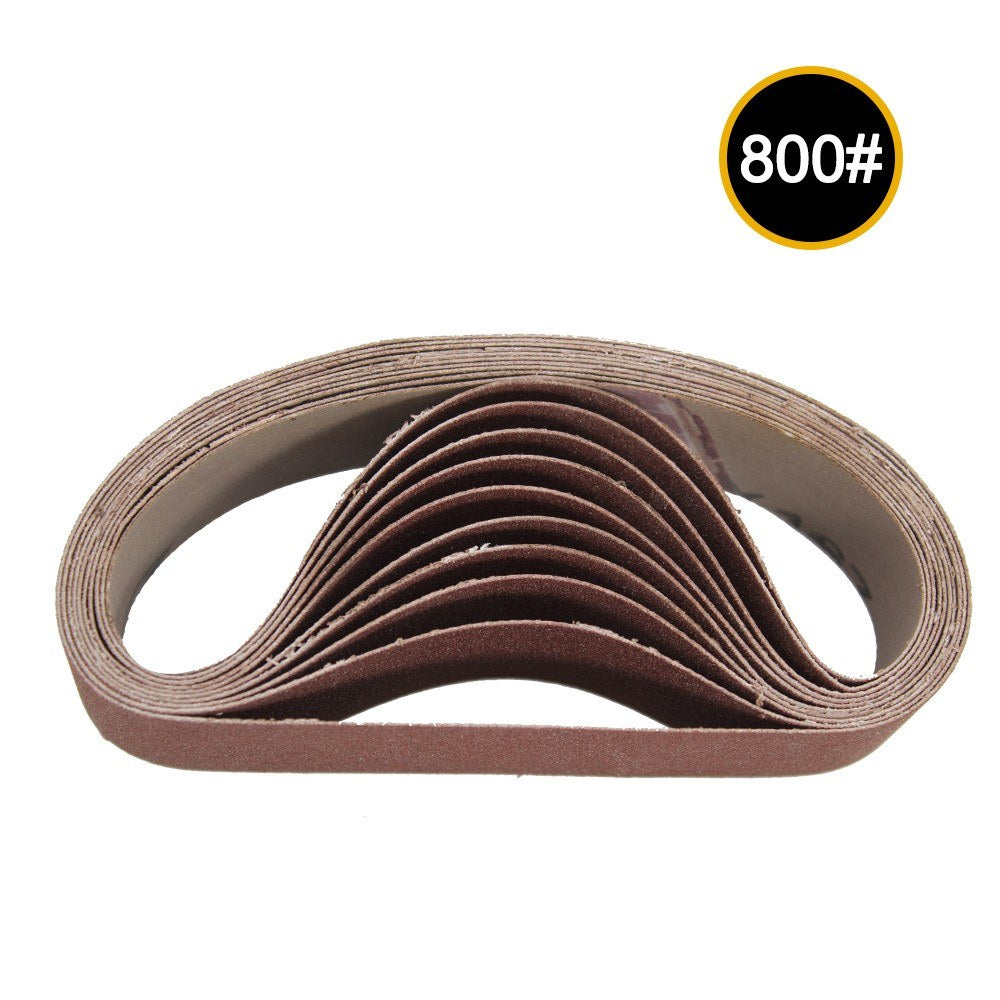 10Pcs 30x330mm Abrasive Sanding Belts 800 Grit Aluminum Oxide Sanding Belt Sanding Grinding Polishing Tools for Belt Sander Paper