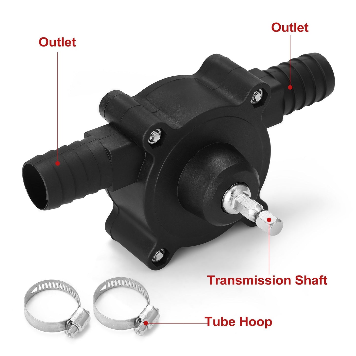 Portable Electric Drill Pump Self Priming Oil Fluid Water Transfer Pump