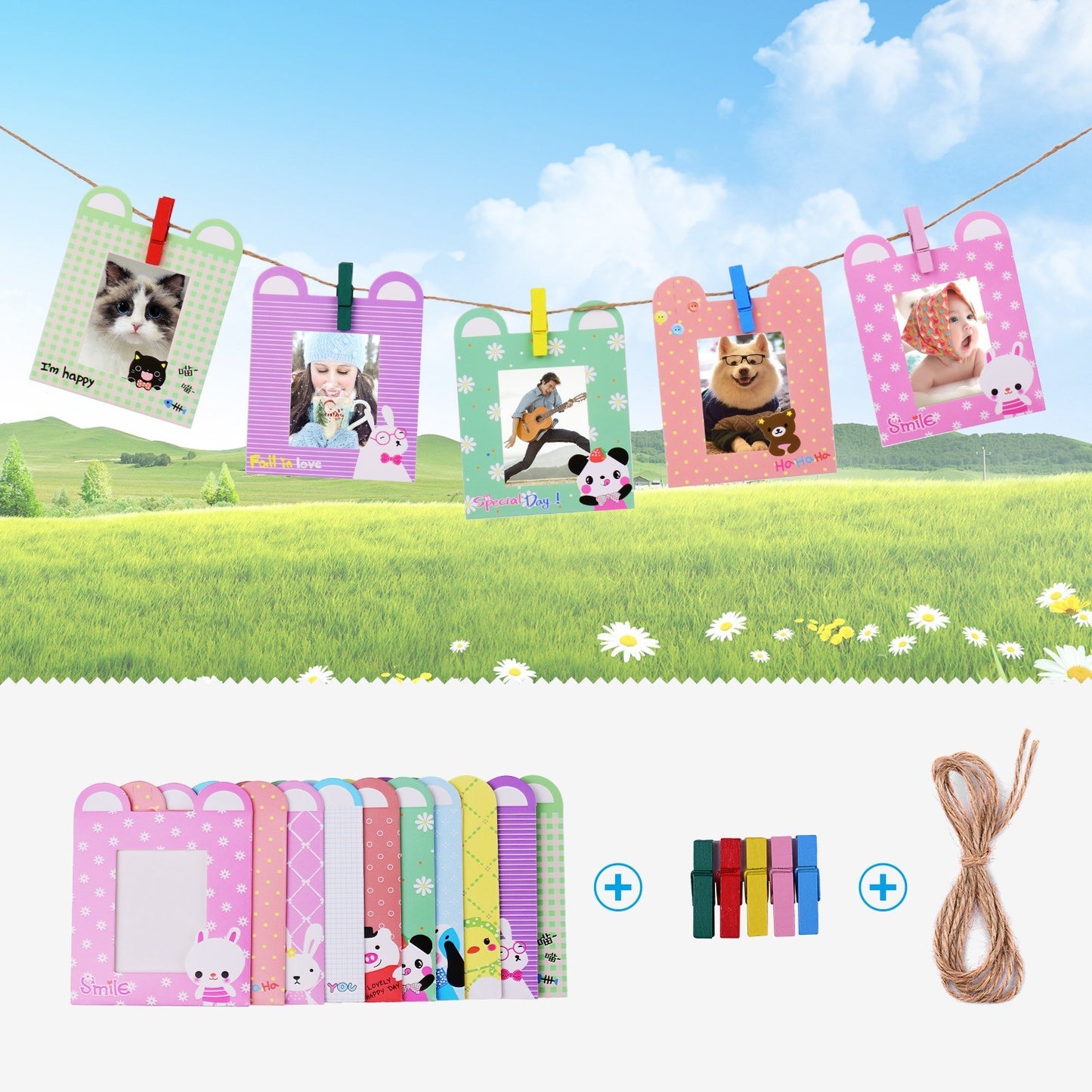 12-in-1 Instant Camera Accessories Bundle Kit for Fujifilm Instax Mini 11, Photography Scrapbook Kit Instant Camera Gifts - Blue