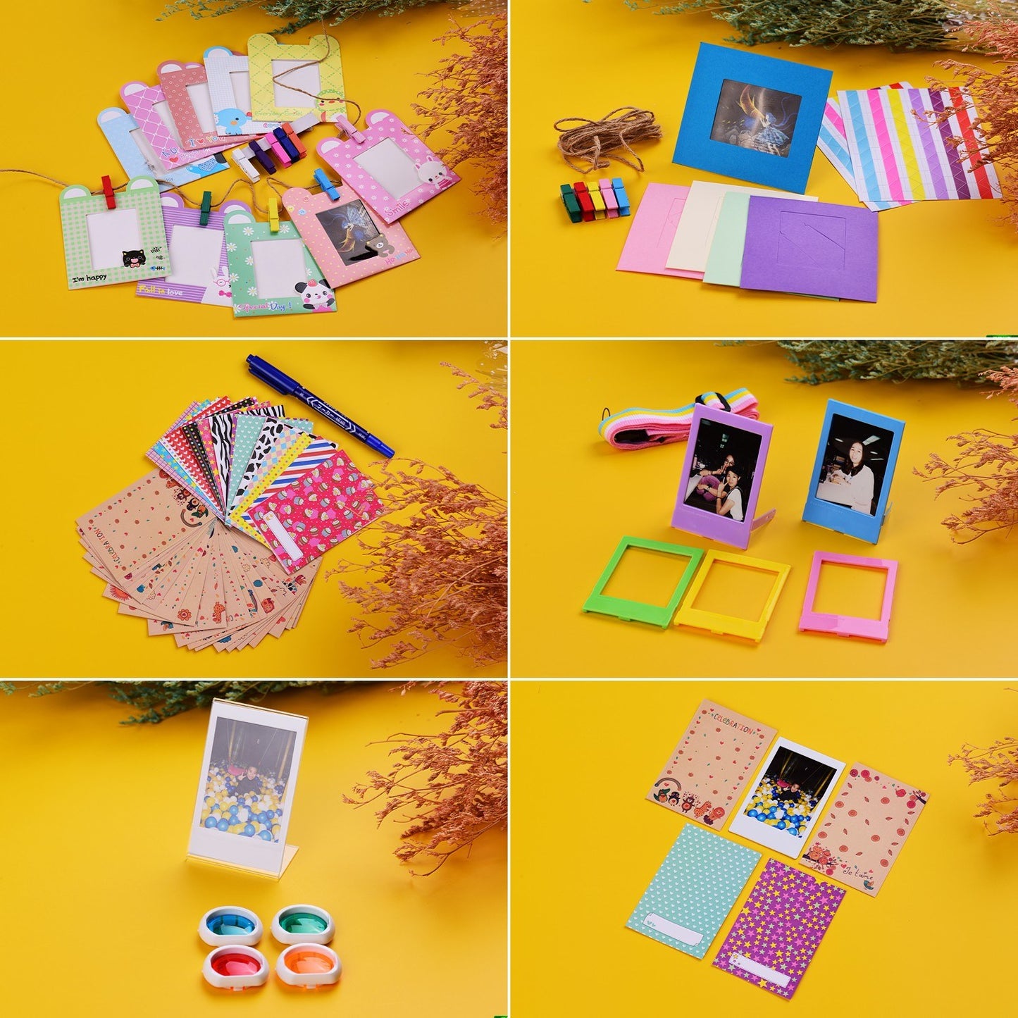 12-in-1 Instant Camera Accessories Bundle Kit for Fujifilm Instax Mini 11, Photography Scrapbook Kit Instant Camera Gifts - Black