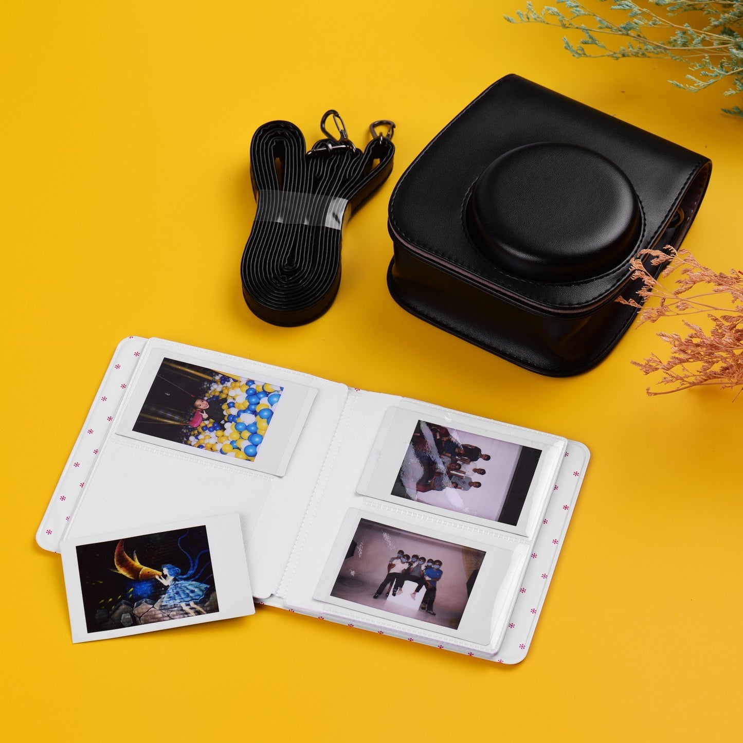 12-in-1 Instant Camera Accessories Bundle Kit for Fujifilm Instax Mini 11, Photography Scrapbook Kit Instant Camera Gifts - Black