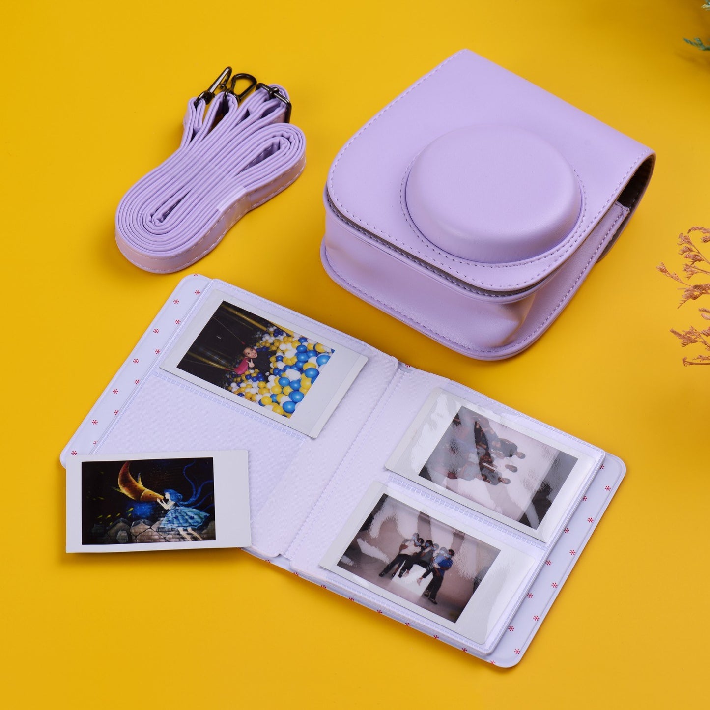 12-in-1 Instant Camera Accessories Bundle Kit for Fujifilm Instax Mini 11, Photography Scrapbook Kit Instant Camera Gifts - Purple