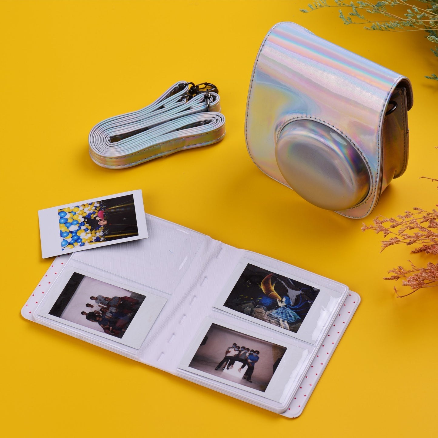 12-in-1 Instant Camera Accessories Bundle Kit for Fujifilm Instax Mini 11, Photography Scrapbook Kit Instant Camera Gifts - Silver