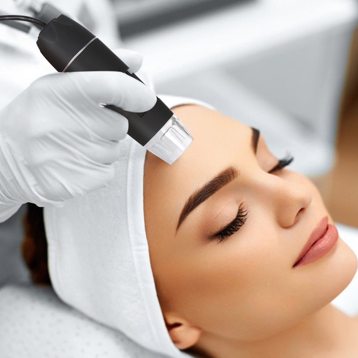 USB Digital Microscope 1600X Magnification Endoscope Mini Camera Handheld Inspection 8-LED Magnifier with Stand