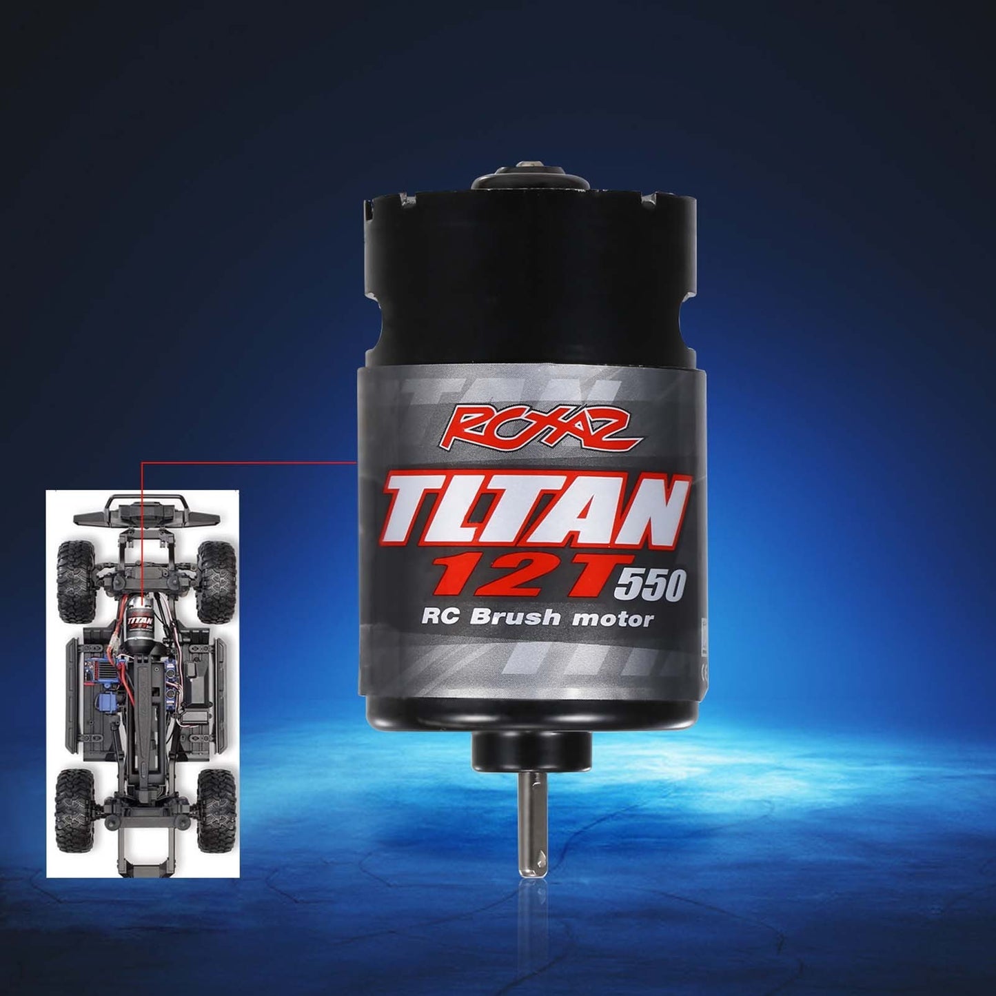 550 12T Brushed Motor for 1 / 10 RC Cars HSP HPI Wltoys Kyosho TRAXXAS RC Off-Road Car