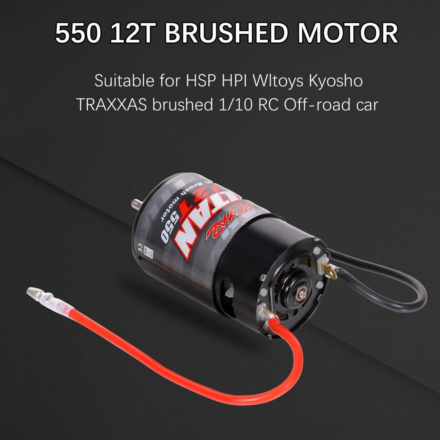 550 12T Brushed Motor for 1 / 10 RC Cars HSP HPI Wltoys Kyosho TRAXXAS RC Off-Road Car
