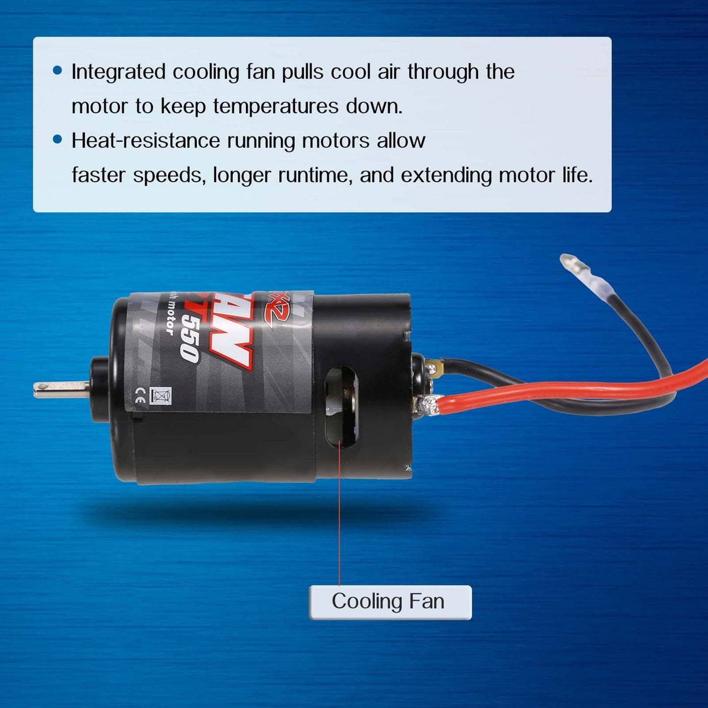 550 12T Brushed Motor for 1 / 10 RC Cars HSP HPI Wltoys Kyosho TRAXXAS RC Off-Road Car