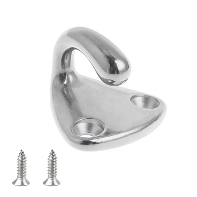 3 PCS 316 Stainless Steel Yacht Fender Hook Coat Hook with 2 x 2.9x13 Screws