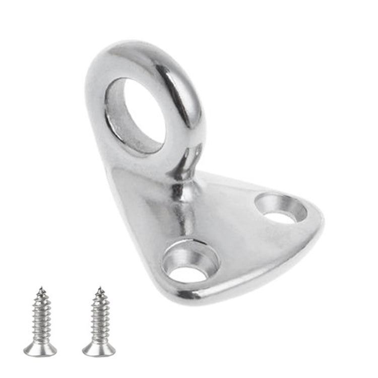 3 PCS 316 Stainless Steel Yacht Fender Hook Ring Coat Hook with 2 x 3.9x13 Screws