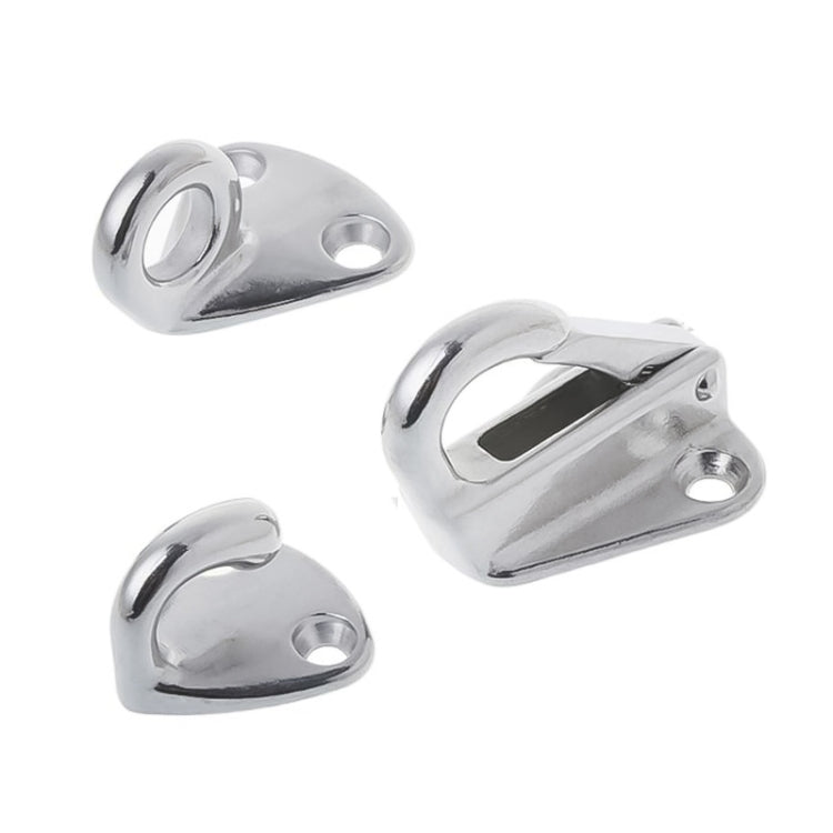 3 PCS 316 Stainless Steel Yacht Fender Hook Ring Coat Hook with 2 x 3.9x13 Screws