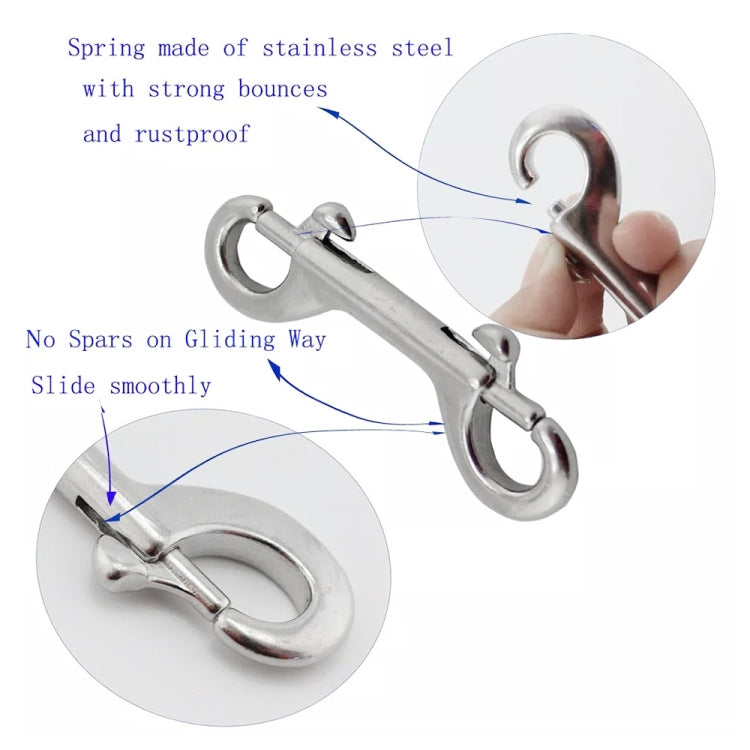 2 PCS 316 Stainless Steel Diving Quick Release Spring Buckle