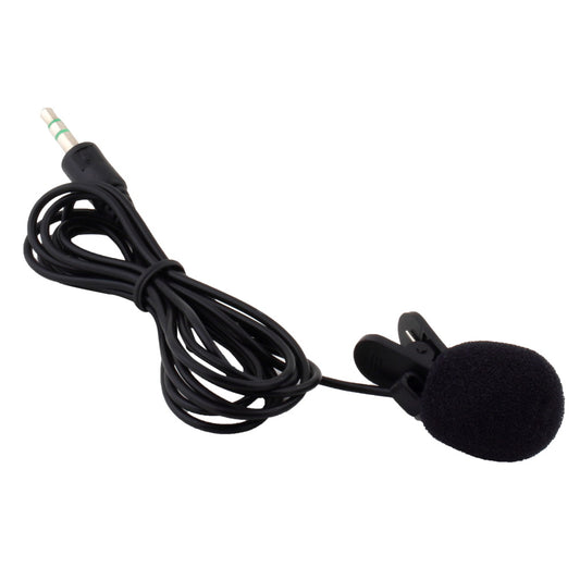 Portable Mini 3.5mm Tie Lapel Lavalier Clip Microphone for Lectures Teaching