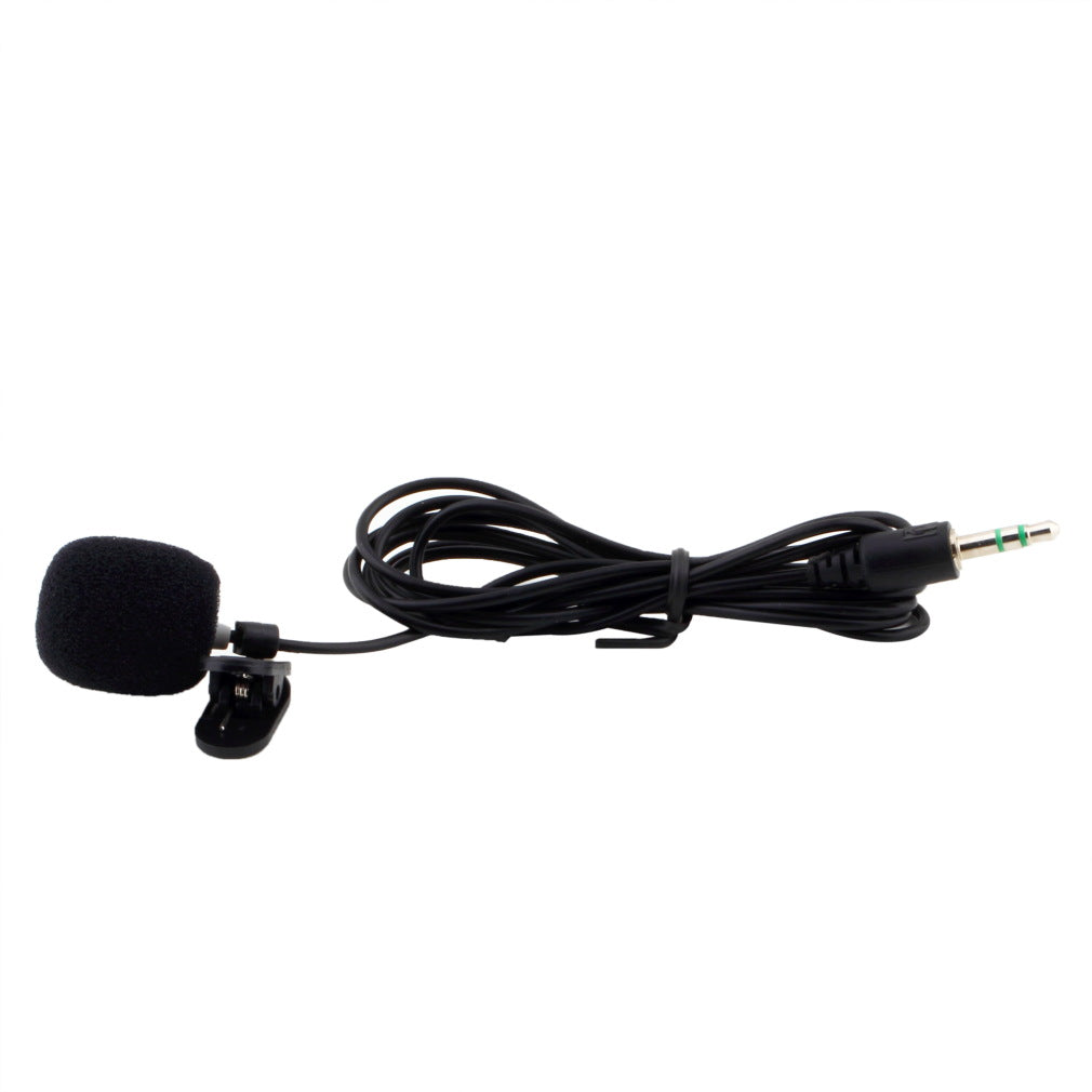 Portable Mini 3.5mm Tie Lapel Lavalier Clip Microphone for Lectures Teaching