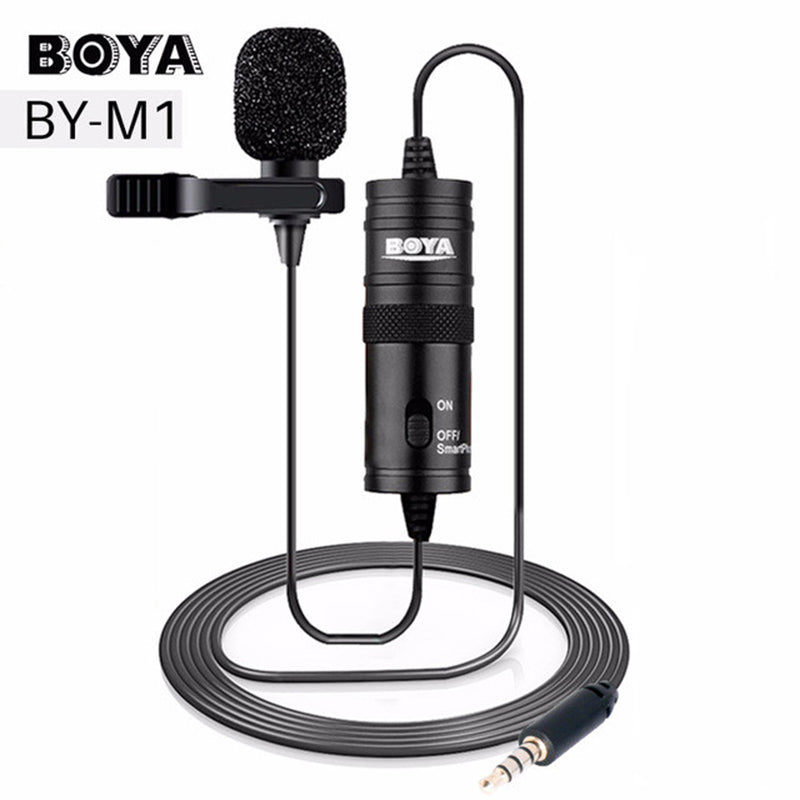 Boya BY-M1 Omnidirectional Condenser Microphone for Smartphone, DSLR Camera