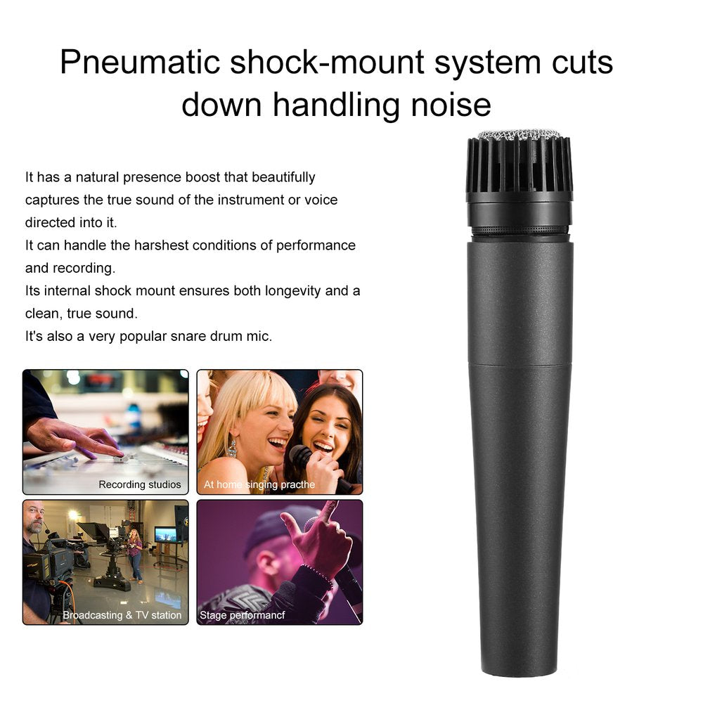 BM-57 Dynamic Microphone Vocal Wired Recording Mic Microphones Instrument