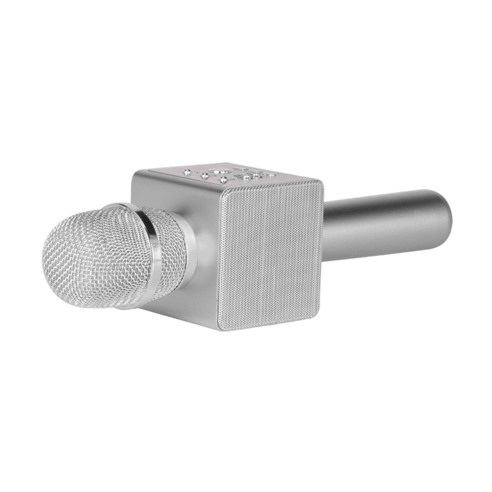 I6 Portable Wireless Karaoke Microphone Handheld Mic for Home KTV/Phone/PC - Silver