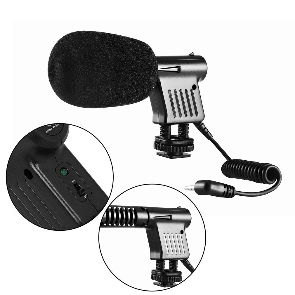 Boya BY-VM01 3.5mm Video Broadcast Recording Directional Condenser Microphone