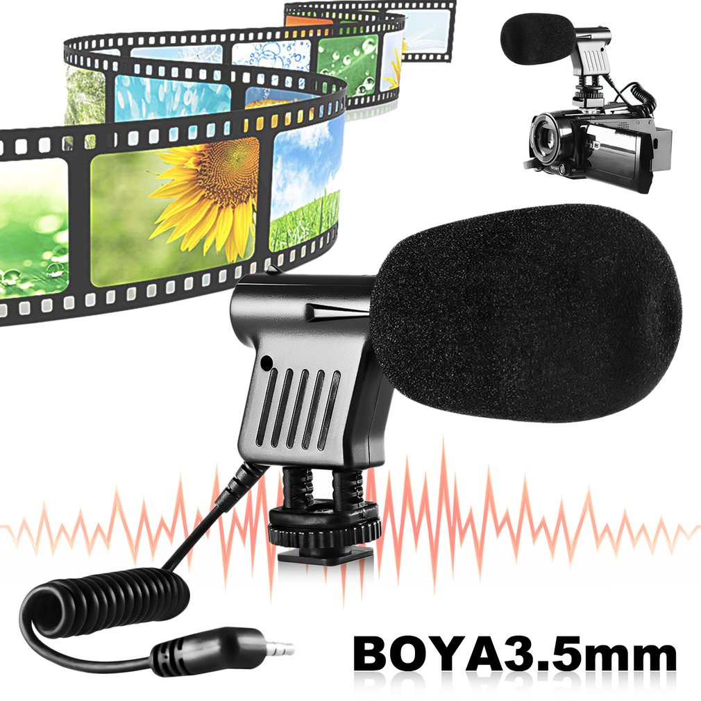 Boya BY-VM01 3.5mm Video Broadcast Recording Directional Condenser Microphone