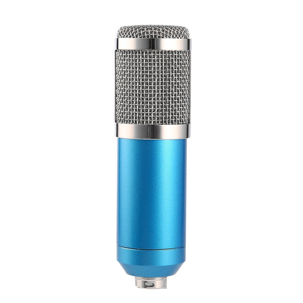 BM-800 Professional Studio Recording Broadcasting Condenser Microphone with Shockproof Mount - Blue / Silver