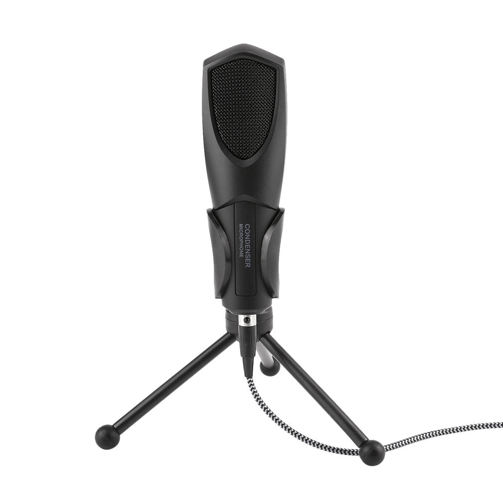 Q3 USB Condenser Sound Podcast Plug & Play Studio Microphone for PC Laptop