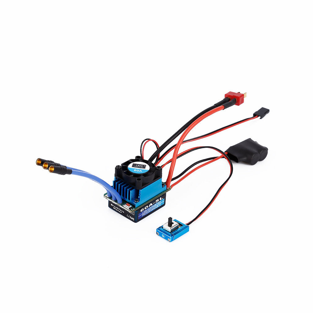 Racing 60A ESC Brushless Electric Speed Controller for 1:10 RC Car Truck