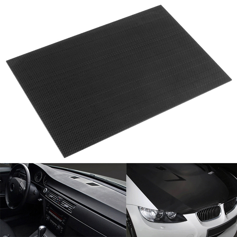 2*200*300mm Carbon Fiber Plate Panel Sheet 3K Plain Gloss Surface for Helicopters, RC Airplanes etc