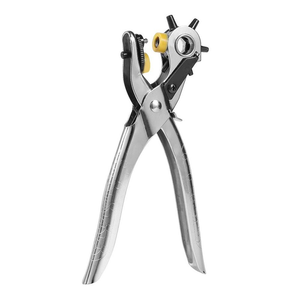 Multifunctional Hole Puncher Handle Punch Eyelet Plier with 5 Different Hole Sizes