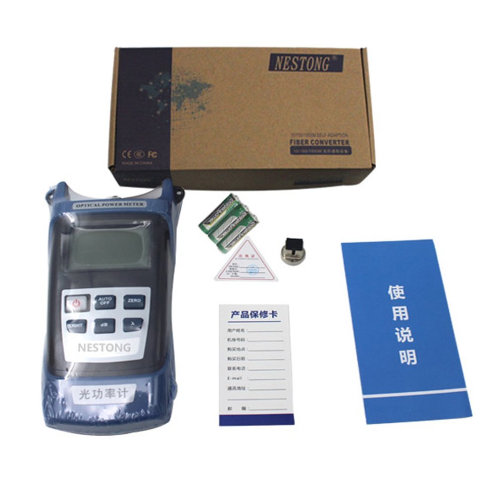 NESTONG High Precision Fiber Optical Power Meter -70~+10dBm SC/FC/ST Connector