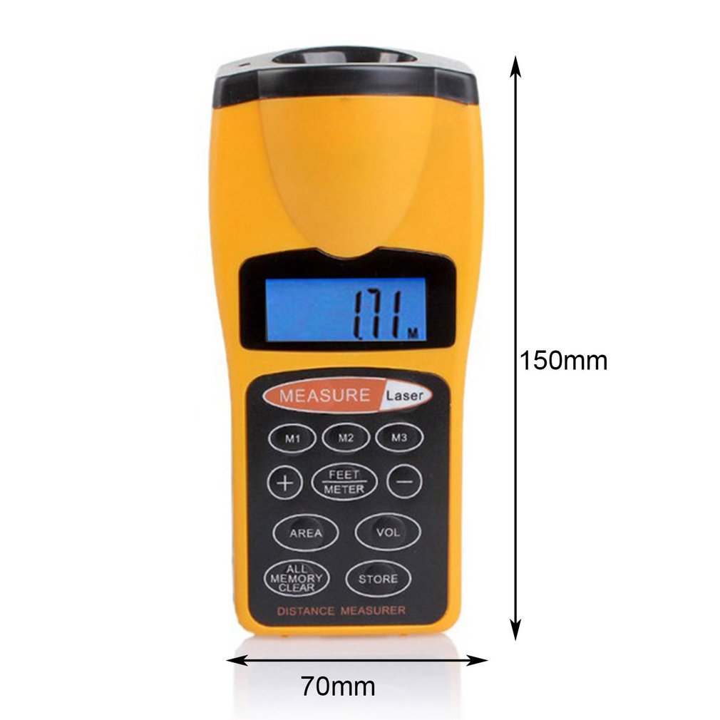 CP-3007 Multifunctional LCD Ultrasonic Distance Meter Measure Range Finder