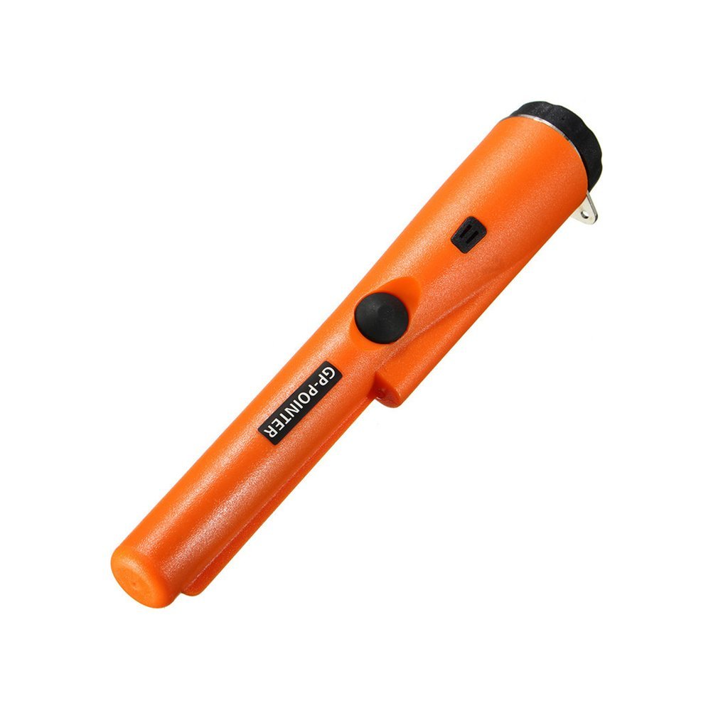 Professional Pinpointing Sensitive Pointer Hand Held Metal Gold Detector - Orange
