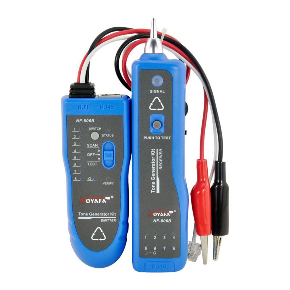 NOYAFA NF-806 Professional Noyafa NF-806 Network Telephone Wire Tracker RJ45 RJ11 Tester - Blue