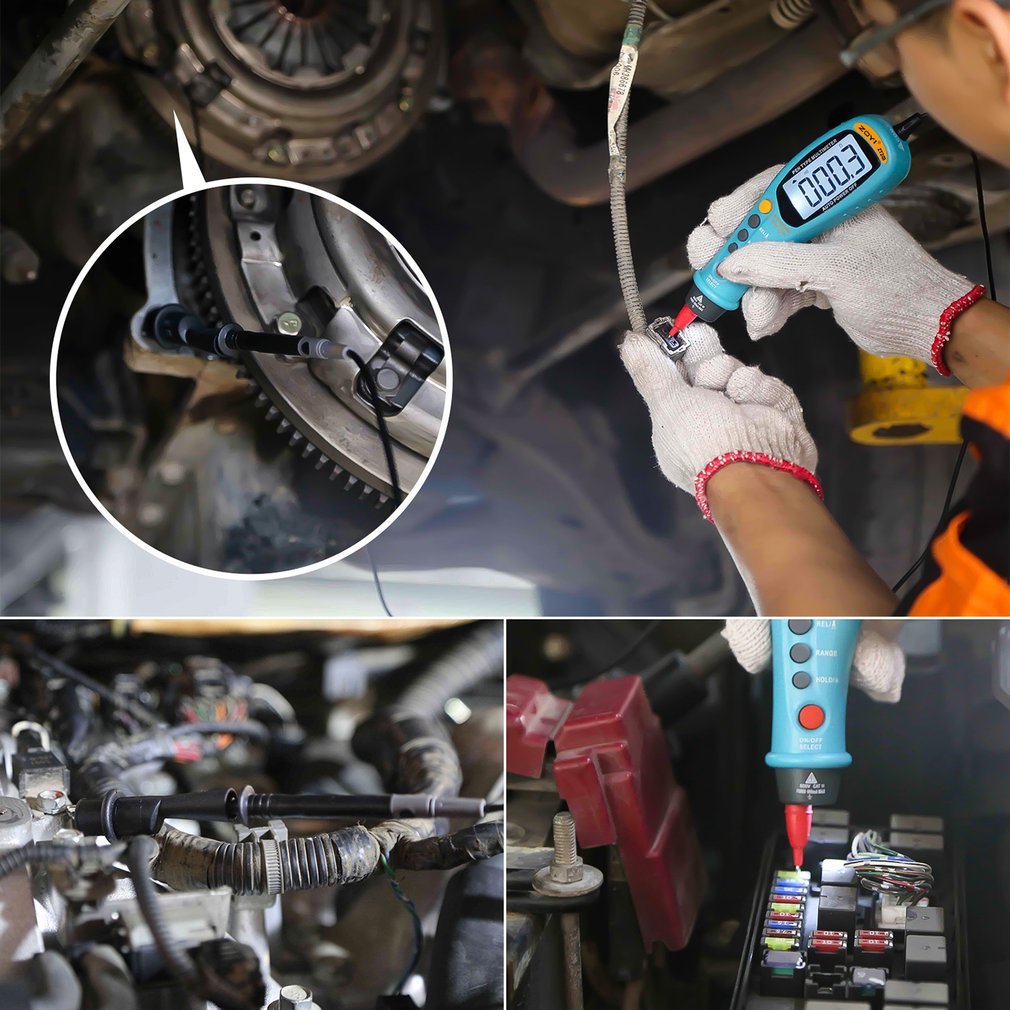 ZT203 6000 Counts Digital Multimeter AC DC Voltmeter Tester Portable Meter