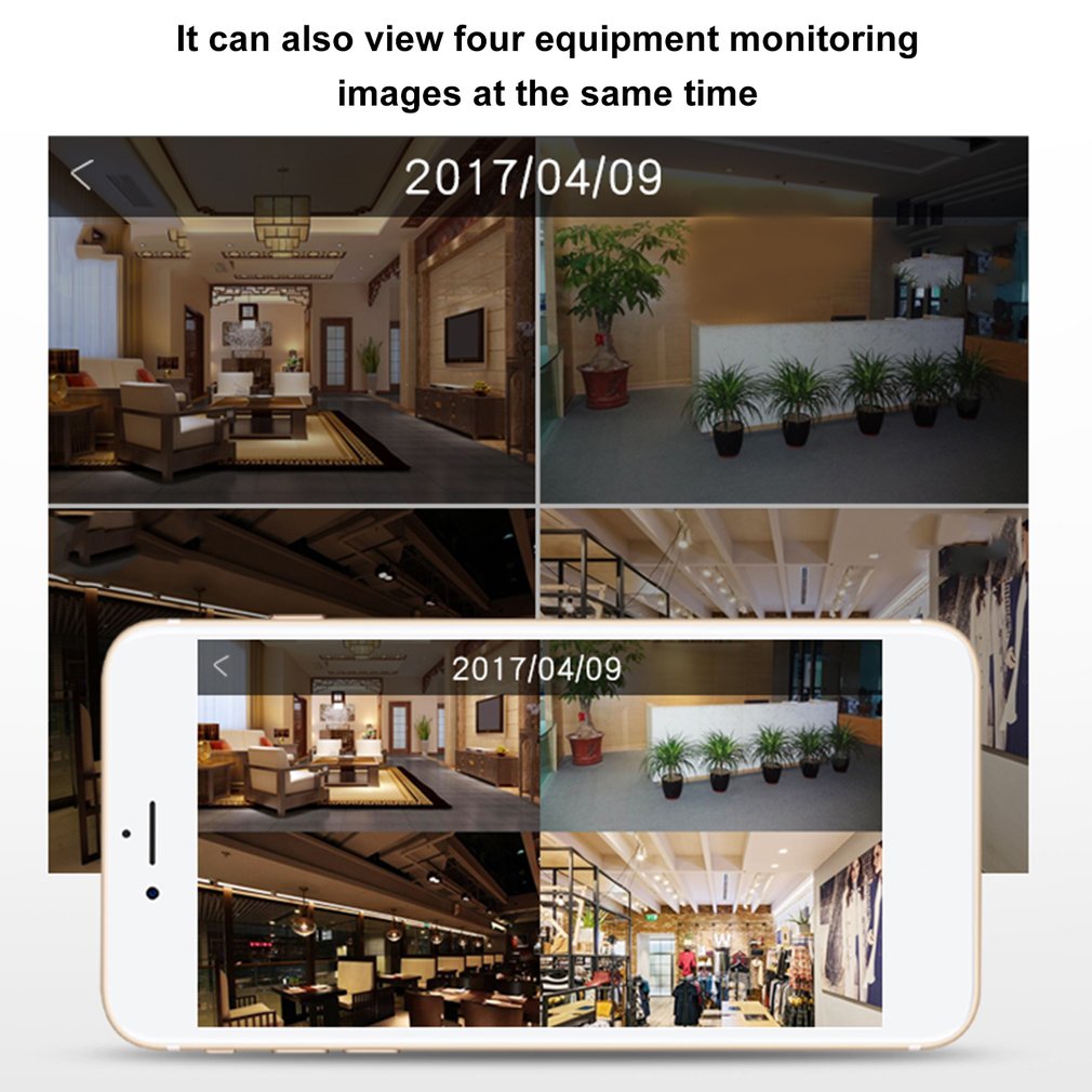 360 Degree Full View Mini Camera Home WiFi 2 Million Smart Panoramic Camera