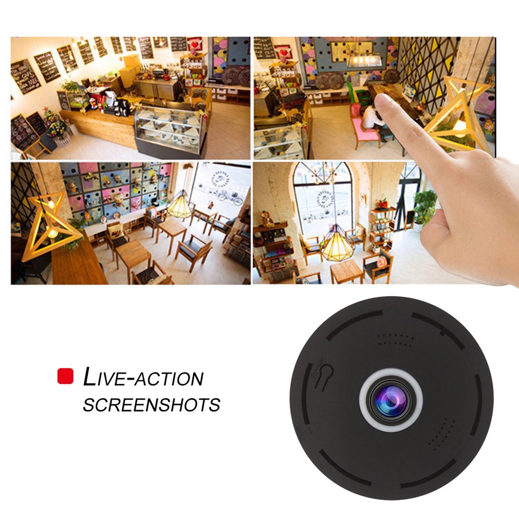 360 Degree Full View Mini Camera Home WiFi 2 Million Smart Panoramic Camera